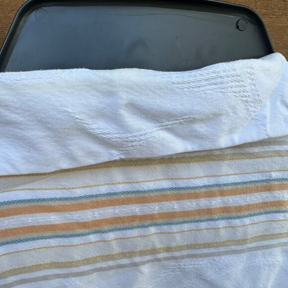 Vintage Tommy Bahama Yellow Pin Striped Silk Button Down Shirt Size XL - Picture 10 of 14